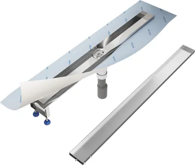 Produktbild von Aquabad SDS Premium Duschrinne 70cm mit befliesbarer Blende, Ablauf Senkrecht Mittig