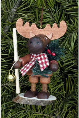 Produktbild von Christbaumschmuck Strolch Elch natur (9,5cm) von Christian Ulbricht