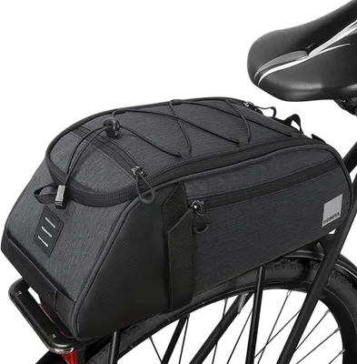 Produktbild von Fahrradtasche Satteltasche Gepäcktasche 8L Rucksack Schwarz