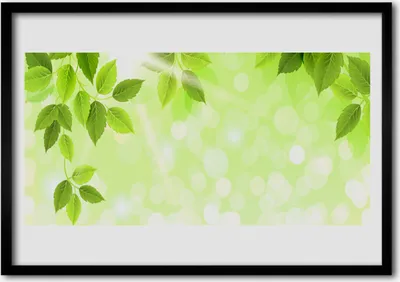 Produktbild von Bild 100x70 MDF-Rahmen Wandkunst Blätter Natur Pflanze