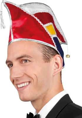Produktbild von Komiteemütze Fastnacht rot-weiß-blau-gelb