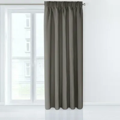 Produktbild von Eurofirany 396287, Durchscheinend, Graphit, Einfarbig, Polyester, Aufhängungshaken, 210 g/m²