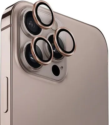 Immagine prodotto di Vetro temperato Uniq Optix alluminio fotocamera lente protettiva per fotocamera del telefono con applicatore per Iphone 16 Pro / 16 Pro Max - Oro