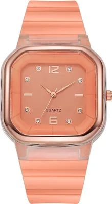 Produktbild von Stylische Damen Uhr Lauren in Orange – Modernes Design mit Zirkonia KP33747