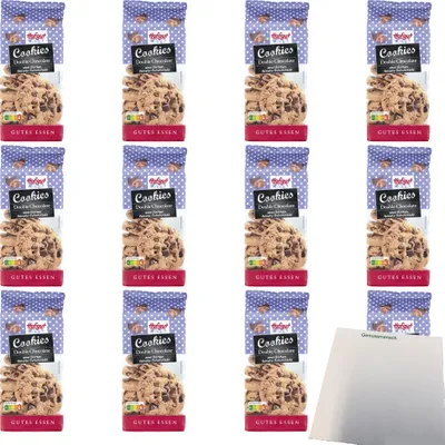 Produktbild von Hofgut Cookies Double Choc VPE (12x200g Packung) + usy Block