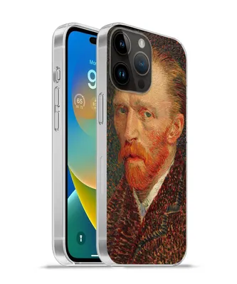 Produktbild von MuchoWow® Handyhülle Schutzhülle Hülle für Apple iPhone 14 Pro - Softcase Selbstporträt - Vincent van Gogh Silikon Softcase Handy Hülle - Umschlag