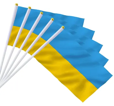 Produktbild von Kleine ukrainische Flaggen für Festdekoration
