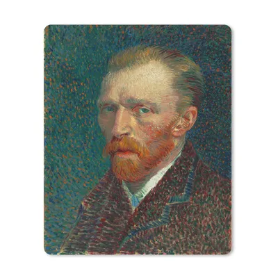 Produktbild von MuchoWow® Mauspad Mousepad Selbstporträt - Vincent van Gogh 30x40 cm - Mousepads - Maus Mat - Pad - Mausunterlage - Mausmatten