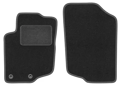 Produktbild von Velours-Fußmatten Vorne für Peugeot 207CC 2006-2012 (Coupé/Cabrio) – 2-tlg, Graphit, passgenau – Wielganizator LUX