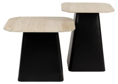 Produktbild von Housecraft Living Baru Beistelltisch Travertin Optik 2er-Set