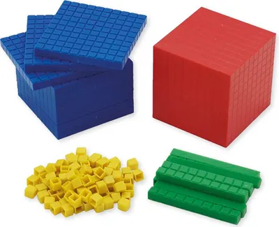 Produktbild von TimeTEX Klassensatz Dienes Dezimal-Rechensatz, 184-tlg., im Karton