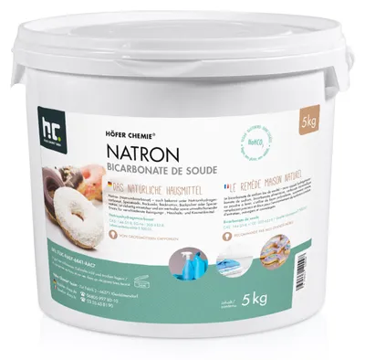 Produktbild von 5 kg Natron Backsoda Natriumhydrogencarbonat in Lebensmittelqualität