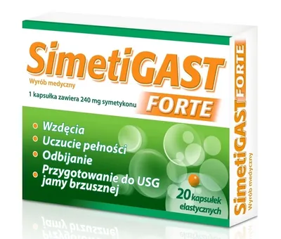 Obrázok produktu pre Simetigast Forte 240mg - Silná formula pre bolesti žalúdka