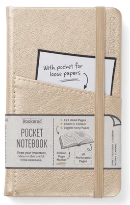 Image de Bookaroo Journal Pocket A6 Carnet de notes - Or