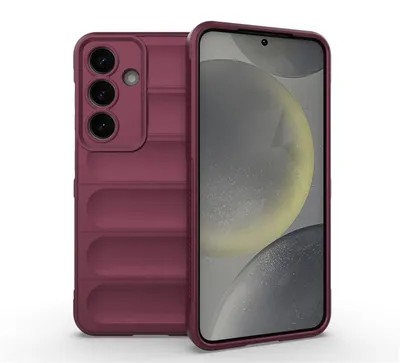 Productafbeelding van MobyDefend Hoesje - Geschikt voor Samsung Galaxy S25  -  TPU Gripcase - Paars