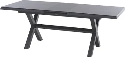 Produktbild von Siena Garden Sincro Tisch, ausziehbar – 200/260 x100 cm, Aluminium (matt anthrazit) & HPL Ferro