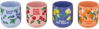 Image de Bialetti kit 4 Bicchierini mercato della frutta