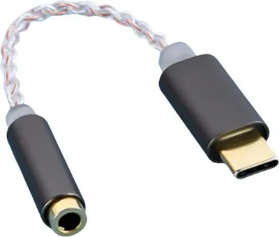 Obrázok produktu pre INF Type-C na DAC Audio Prevodnik: Aluminij, 32bit/384kHz, za Slušalke čierna