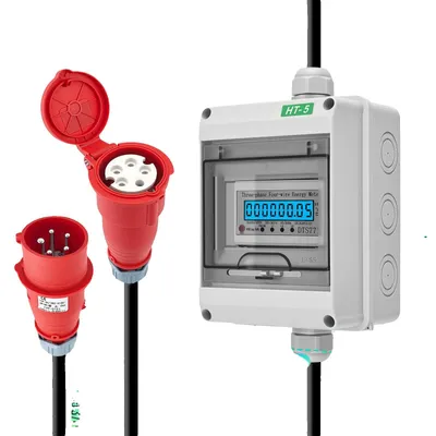 Produktbild von Mobiles digitales Leistungsmessgerät, dreiphasig, wasserdichtes Design, 220V EU
