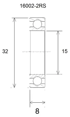 Produktbild von Bearing B3 15X32X8Mm