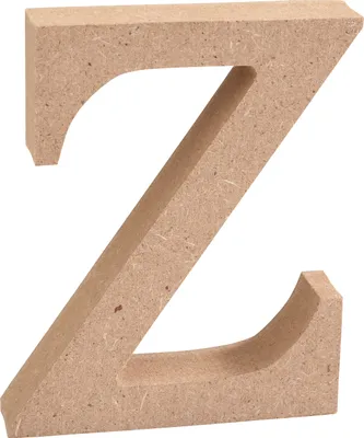Produktbild von VBS MDF Buchstaben 8 cm hoch 1.5 cm stark ideal für Bastelprojekte Buchstabe "Z"