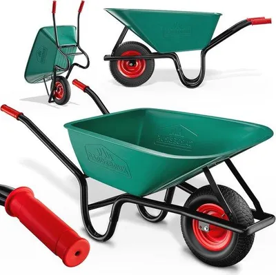 Obrázok produktu pre Plastové kolieskové vozíky 100 l, nosnosť 150 kg, pneumatiky