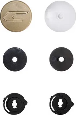 Image de Kit de fixation de visière en or pour casque CGM 191 PIX Jet