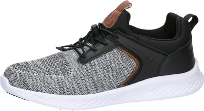 Produktbild von LICO Herren Slipper Sportschuh mit Zierschnürung grau/schwarz heller Laufsohle 44