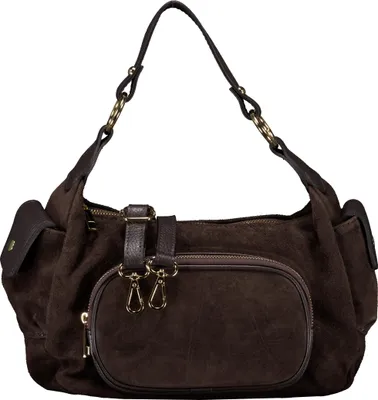 Produktbild von Hausfelder Manufaktur Beuteltasche Velours Braun onesize