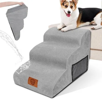 Obrázek produktu pro Kvalitní podložka pro psy, výška 40 cm, voděodolná, do auta, na postel i na gauč, s protiskluzovým povrchem, pratelná, chrání před zraněním