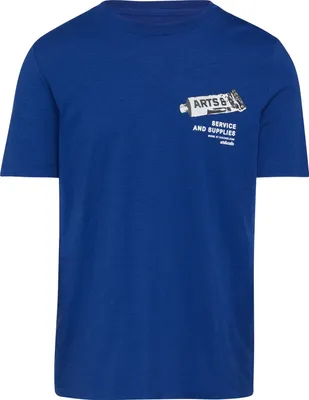 Produktbild von s.Oliver Baumwoll-T-Shirt Regular Fit Rundhals mit Frontprint Flammgarnstruktur