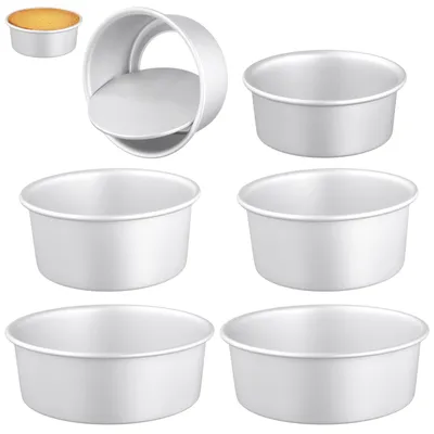 Image de Ensemble de 6 moules à gâteau en aluminium avec revêtement antiadhésif