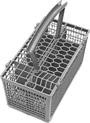 Image de Panier à couverts universel pour lave-vaisselle, panier flexible, en plastique robuste et résistant à la chaleur, élégant