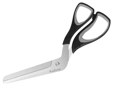 Pizzaschere, Edelstahl, 27 cm, Schwarz/Grau