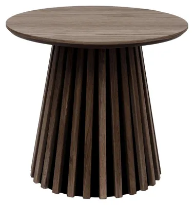 Image de Table d'appoint Osaka en placage de chêne fumé ø50 cm