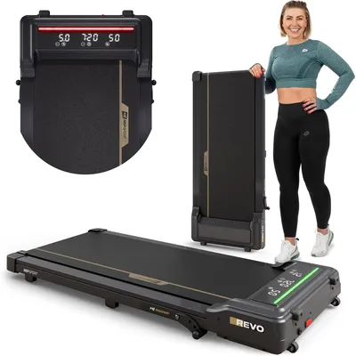Obrázek produktu pro HOP SPORT® HS-650WP Elektrický běžecký pás, Walking Pad pro domácnost a kancelář, aplikace, Bluetooth, běžecký pás s psacím stolem, domácí kancelář, 1–6 km/h, LED displej