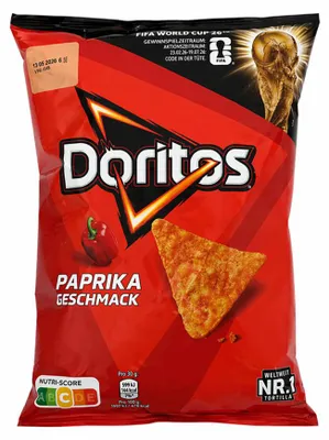 Produktbild von Doritos Paprika, Maischips 110g Beutel