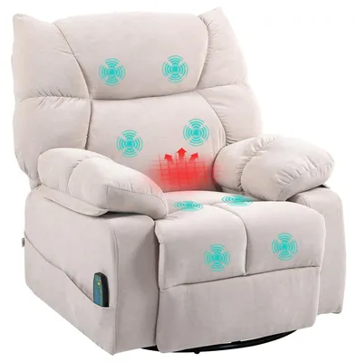 Produktbild von HOMCOM Relaxsessel mit Massagefunktion Fernsehsessel mit Wärmfunktion