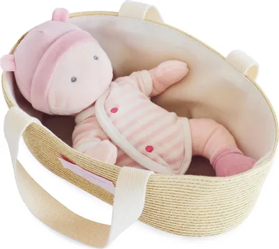 Produktbild von Doudou Jolijou Pola Puppe in Kinderwagentasche 28 cm