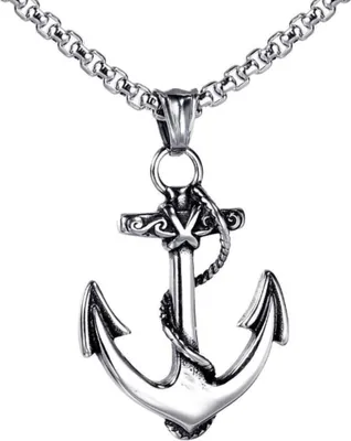 Produktbild von Halskette Anchor Spirit - Silber | Stilvoller Ankeranhänger für Stärke und Hoffnung KP38368