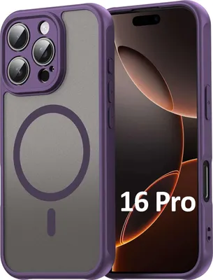 Produktbild von Handyhülle für Apple iPhone 16 Pro Matt Case Schutzhülle Kratzfest Passgenau Lila