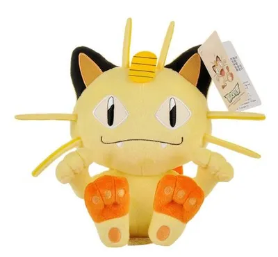 Produktbild von Mauzi Plüschtier 25 cm – Pokemon Kuscheltier – Weiches Spielzeug für Kinder