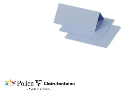 Image de Pollen by Clairefontaine Tischkarte 85 x 80 mm, bleu lavande