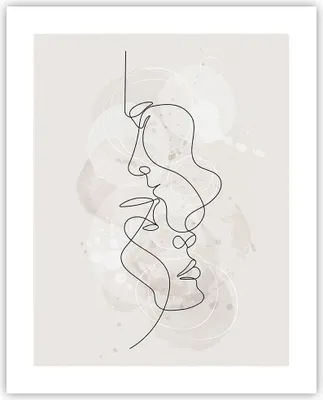 Produktbild von Poster - Poster ohne Rahmen - Einzeilig Mann Frau - 40x50 cm - Wand Bild - Wanddeko - Wandbilder - Kunstposter - Wandposter - Bilder - Kunstdruck - Wanddekoration - Wandbild - P2XPA40x50-4629