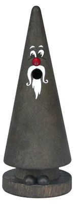 Immagine prodotto di Figura affumicata originale di Crottendorf - Karli König con la zampa di capra - in grigio - ca. 13 cm - Personaggio divertente realizzato a mano dal fascino tradizionale