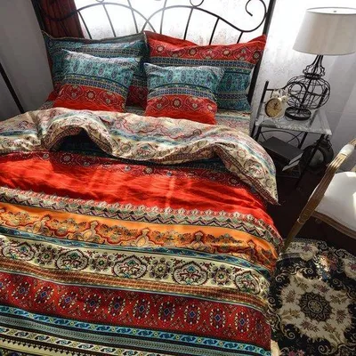 Immagine prodotto di Biancheria da letto in cotone, 135x200 cm, colorata, set da 2 pezzi