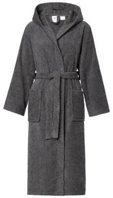 Image de Peignoir en éponge pour femme Ladeheid, 100 % Coton LA40-225 (Graphite (D07), M)