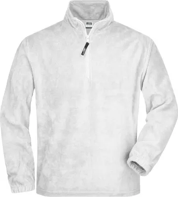 Produktbild von James & Nicholson Sweatshirt HalfZip,FleeceGr. 2XL, weiß