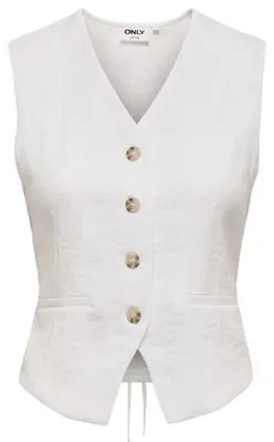 Produktbild von ONLY ONLITA S/L LINEN LOOK WAISTCOAT TLR Bright White 36