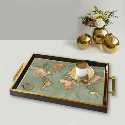 Produktbild von Evila Originals, TPA9941, Tablett, Mehrfarbig, 100 % GLAS, 50 x 29 x 3,5 cm